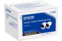 Pack de 2 toner EPSON C13S050751 AL-C300 - Noir