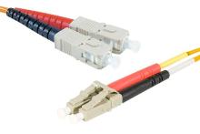 SC-UPC/LC-UPC duplex HD multi OM2 50/125 Fiber patch cable orange - 1 m