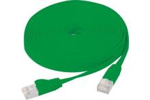 Cat6 RJ45 Flat patch cable U/FTP snagless green - 2 m