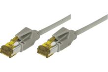 RJ45 Patch on Cat7 cable S/FTP LSZH snagless grey - 0,3 m