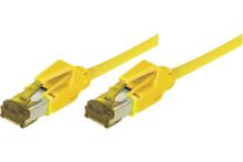RJ45 Patch on Cat7 cable S/FTP LSZH snagless yellow - 0,3 m