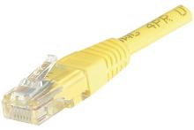 Cat6 RJ45 Patch cable U/UTP yellow - 0,15 m