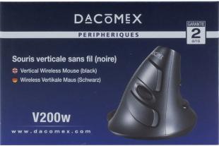 DACOMEX Souris verticale V200W sans fil noire - Souris - Achat & prix