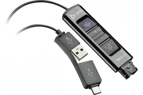 POLY DA85-M Adapt+Control Teams USB-A/C - QD pour casque EncorePro