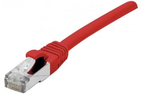 DEXLAN Cordon RJ45 sur câble catégorie 7 S/FTP LSOH snagless rouge - 3 m