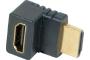 Adaptateur hdmi or m/f coude 90° - modele b