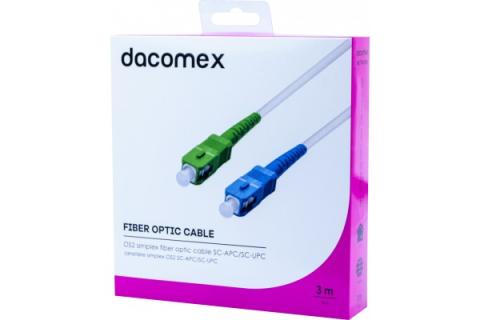 DACOMEX Jarretière simplex OS2 SC-APC / SC-UPC - 3 m