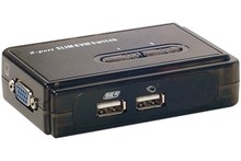 Pocket switch KVM VGA/USB 2 Ports avec cables