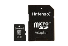 INTENSO Carte MicroSDHC Class 10 - 8 Go