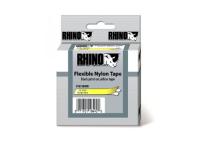 DYMO Rhino étiquettes industrielle Nylon flexible 19 mm x 3,5 m noir/jaune