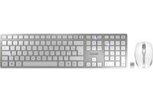 CHERRY Pack clavier & souris DW 9000 sans fil blanc/argent
